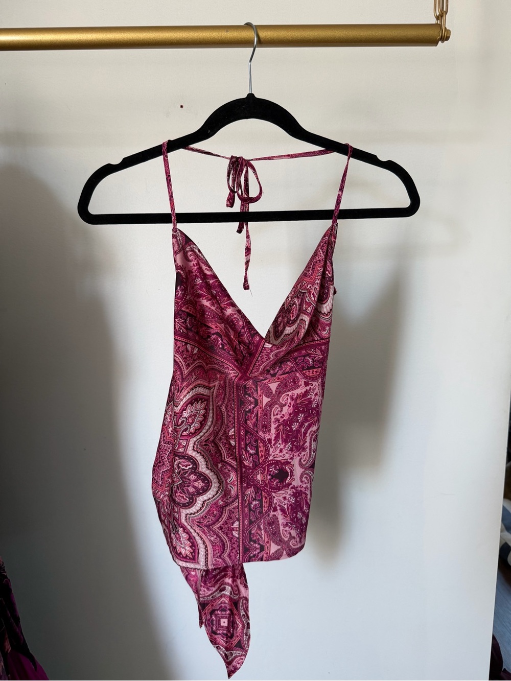 Women's Paisley Halter Tank Top